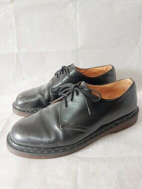 Dr Martens 1461 Vintage Chunky Oxford Women Size 10 Black Leather Lace-Up Shoes